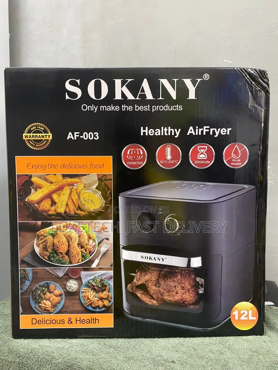 Sokany Air Fryer 12 Litres