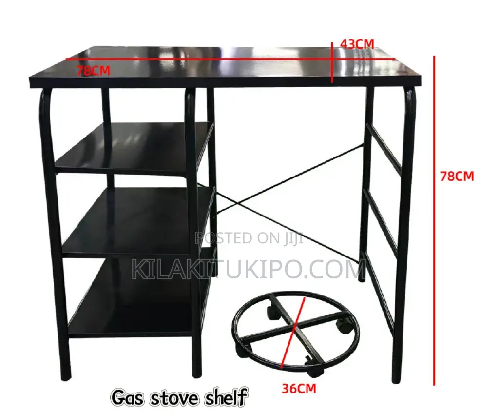 Gas Stove Shelf Storage
