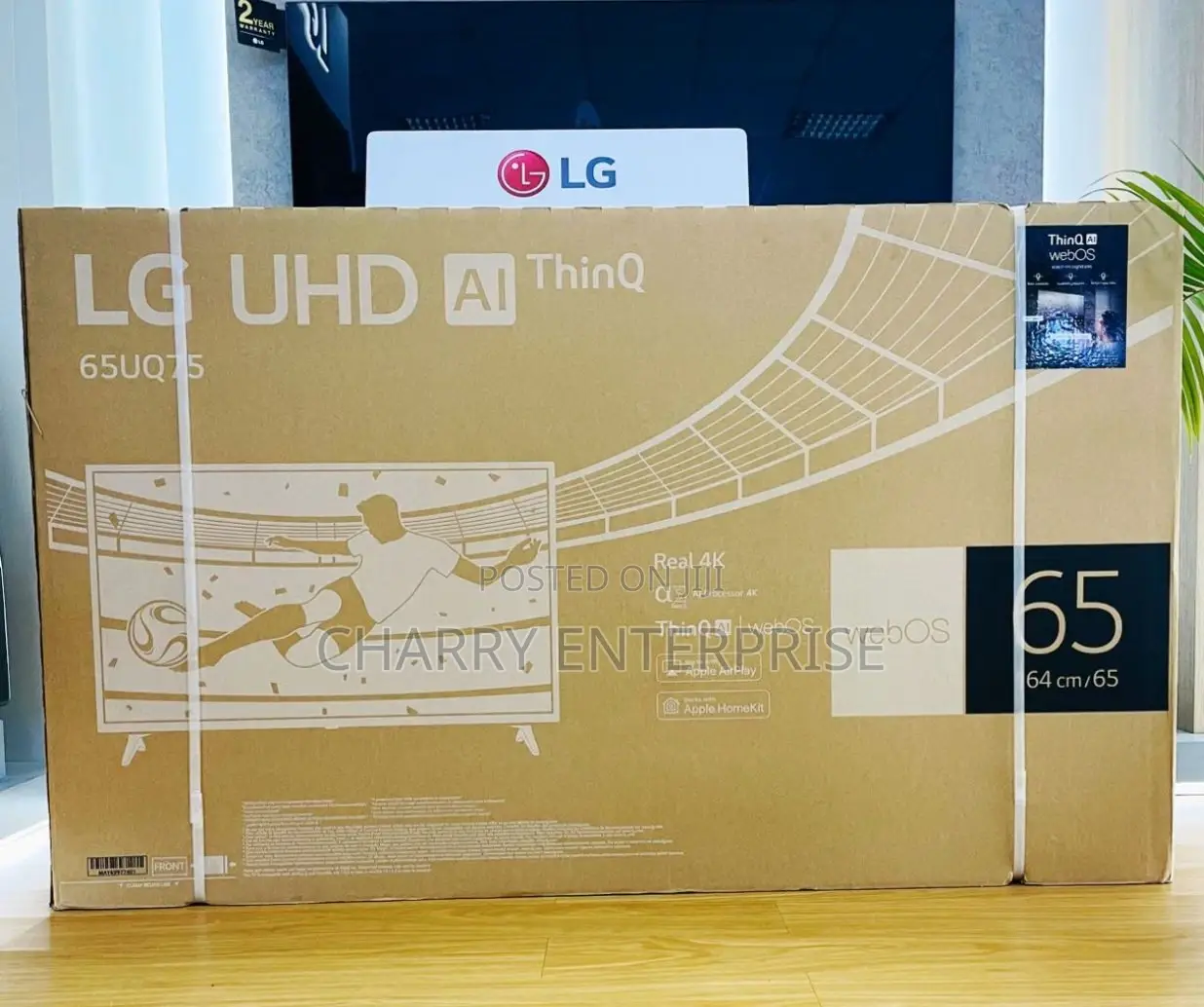 ORIGINAL LG UHD Real TV 65 Inch Model No:- 65 UQ75