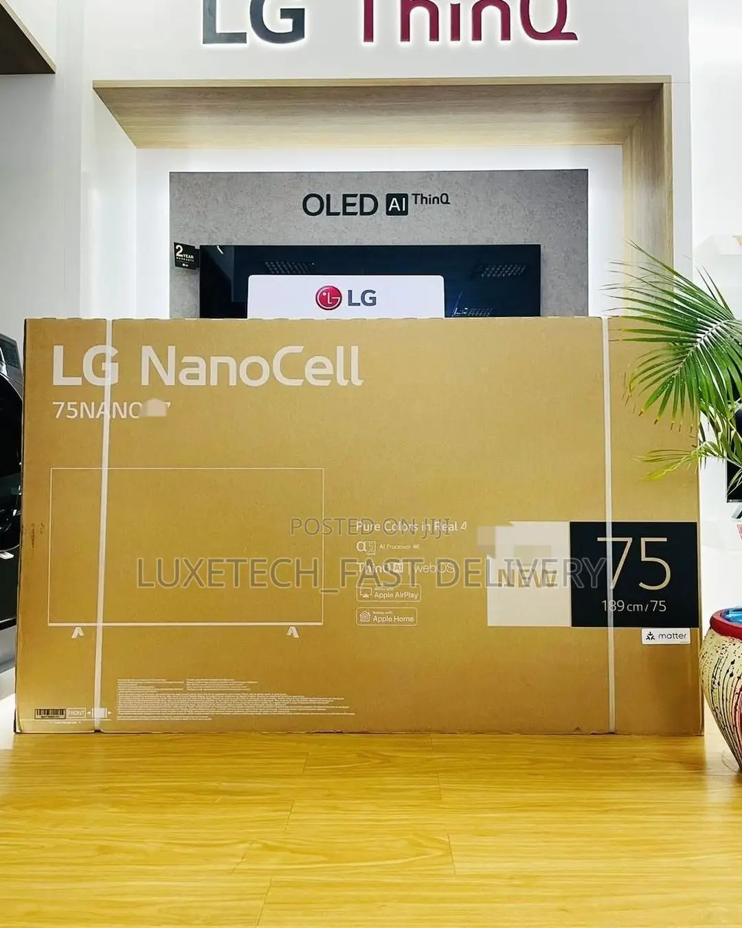 LG 75 Inches (Nanocell) Smart TV Nano84 Model True Cinema