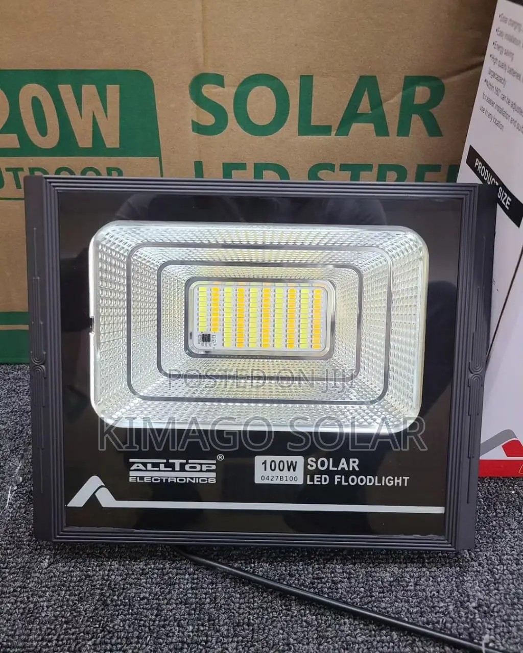 100W Solar LED Floodlight