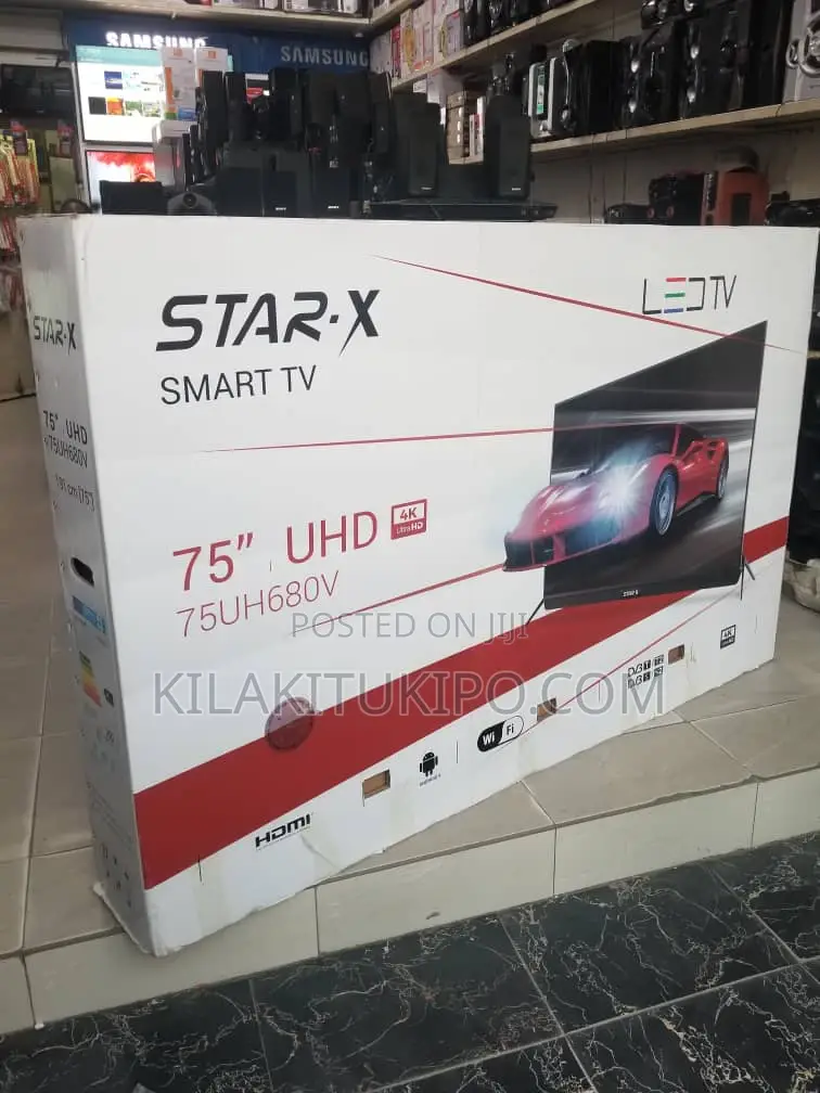 Star X Smart Uhd 4K TV Inch 75 With Free Sound Bar