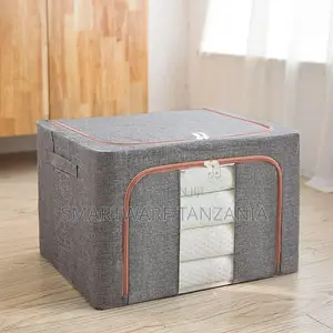 Foldable Clothes Storage Stackable Steel Frame Storage Box