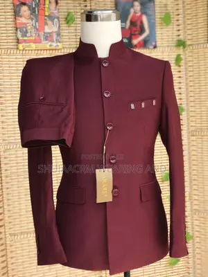 Safari Suti Kaunda| Maroon Colour