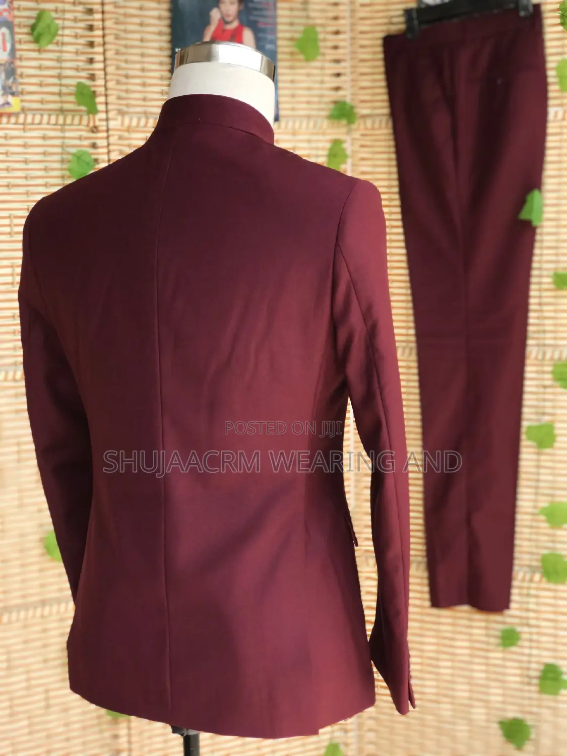 Safari Suti Kaunda| Maroon Colour