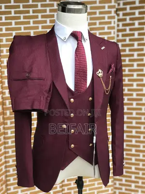 Suti Za Kiume | Men's Suits | Maroon