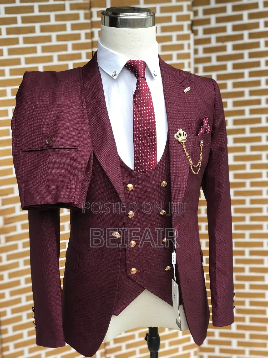 Suti Za Kiume | Men's Suits | Maroon