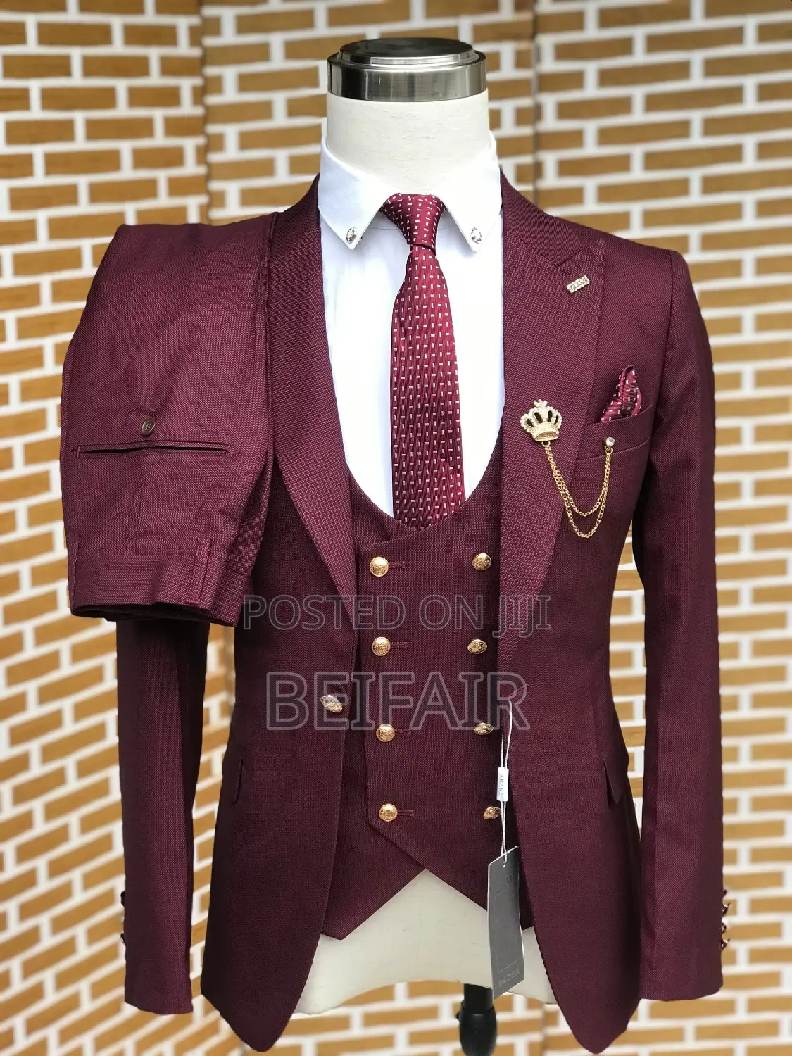 Suti Za Kiume | Men's Suits | Maroon