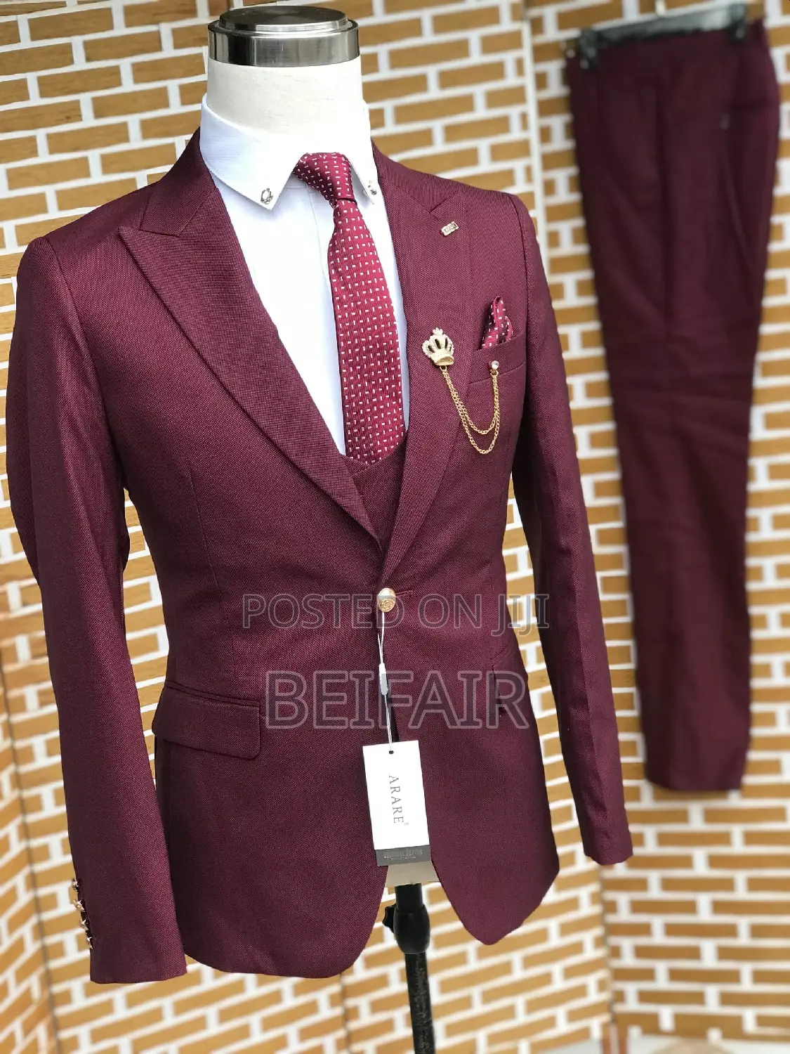 Suti Za Kiume | Men's Suits | Maroon