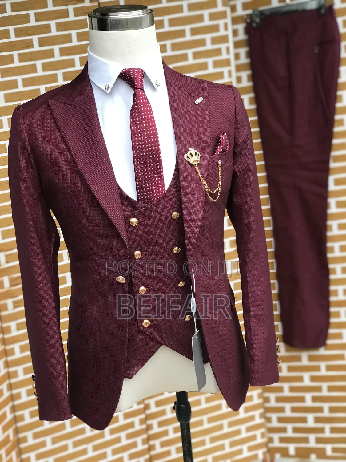 Suti Za Kiume | Men's Suits | Maroon