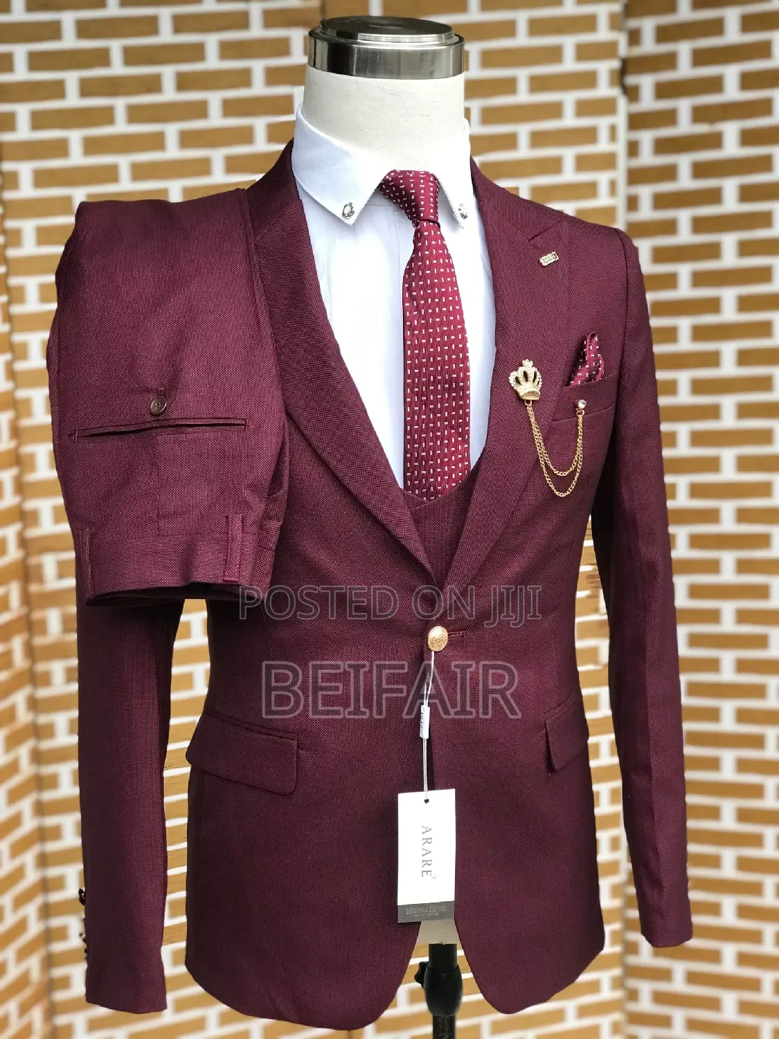 Suti Za Kiume | Men's Suits | Maroon