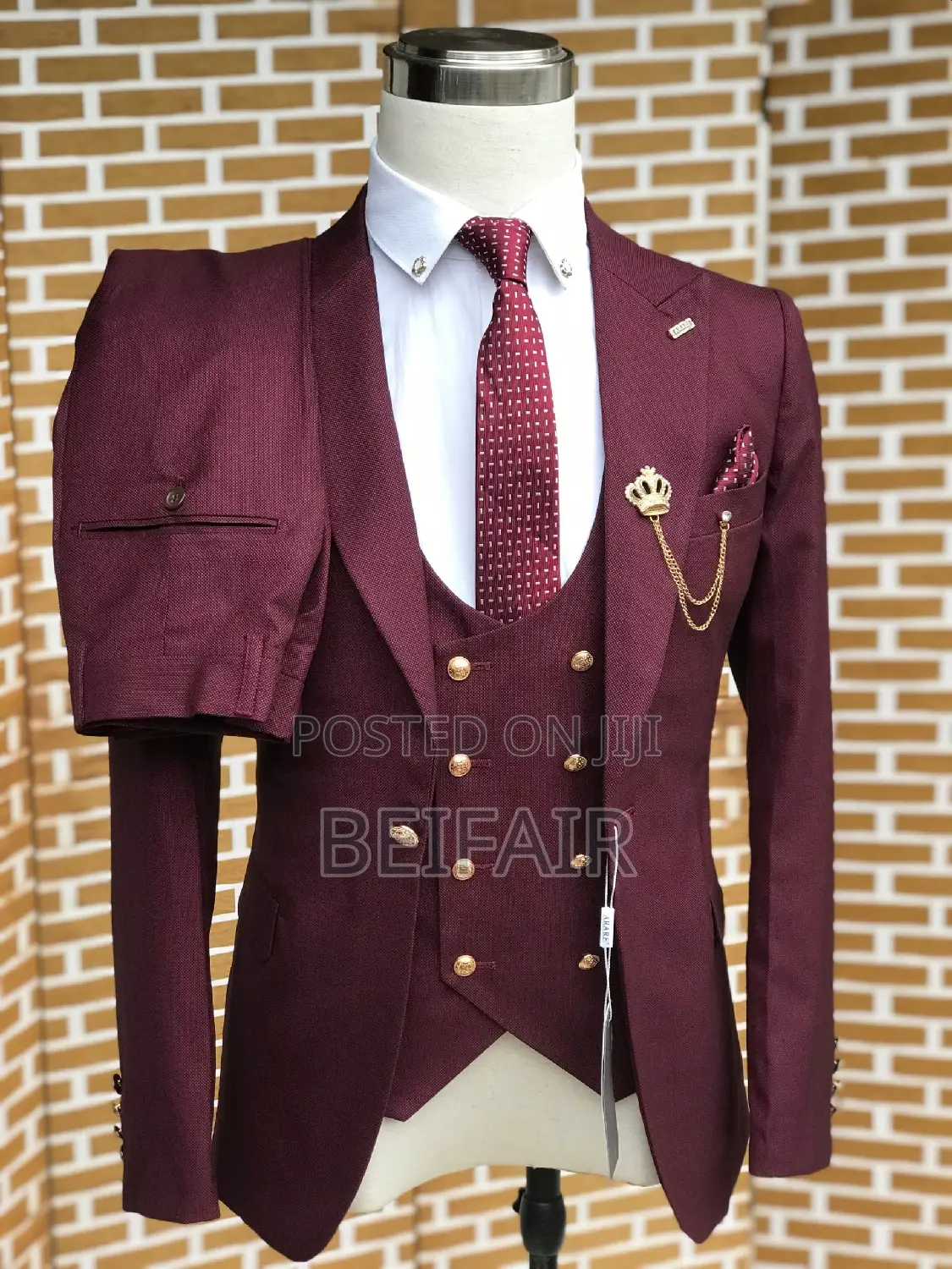 Suti Za Kiume | Men's Suits | Maroon