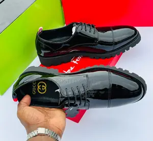 Original Leather Gucci Men's Shoes | Viatu Vya Ngozi