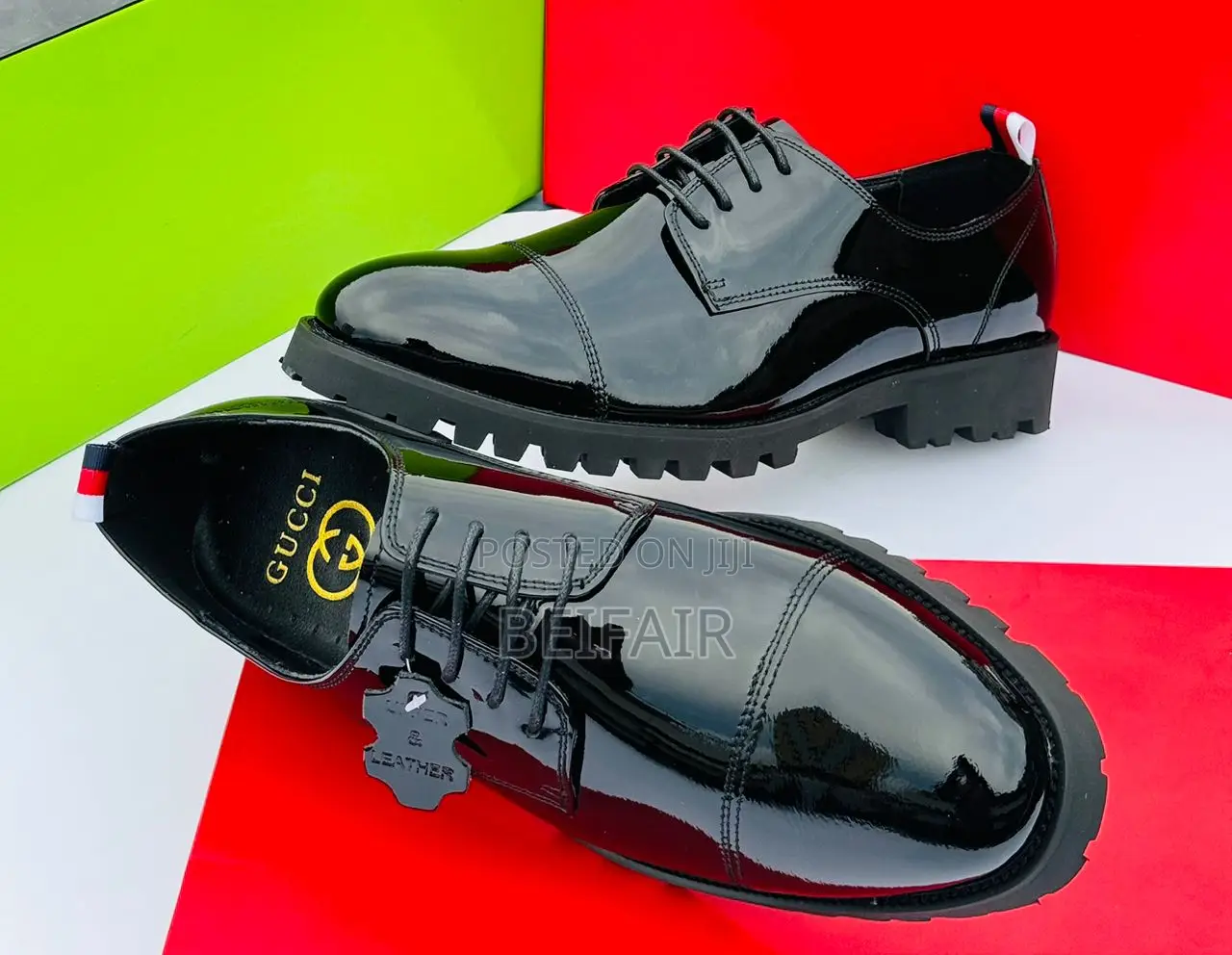 Original Leather Gucci Men's Shoes | Viatu Vya Ngozi