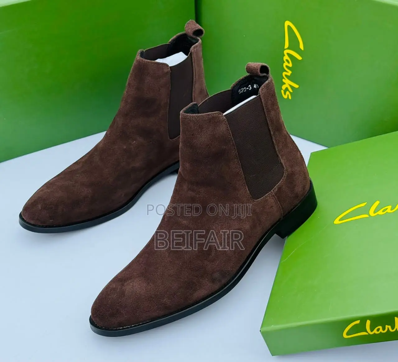 Original Leather Clarks Boots | Viatu Vya Ngozi Vya Kiume