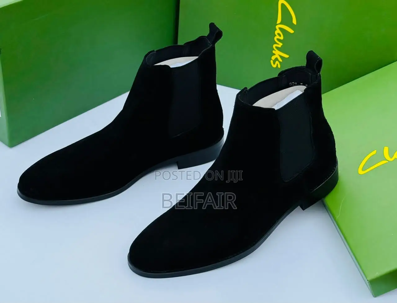 Original Leather Clarks Boots | Viatu Vya Ngozi Vya Kiume