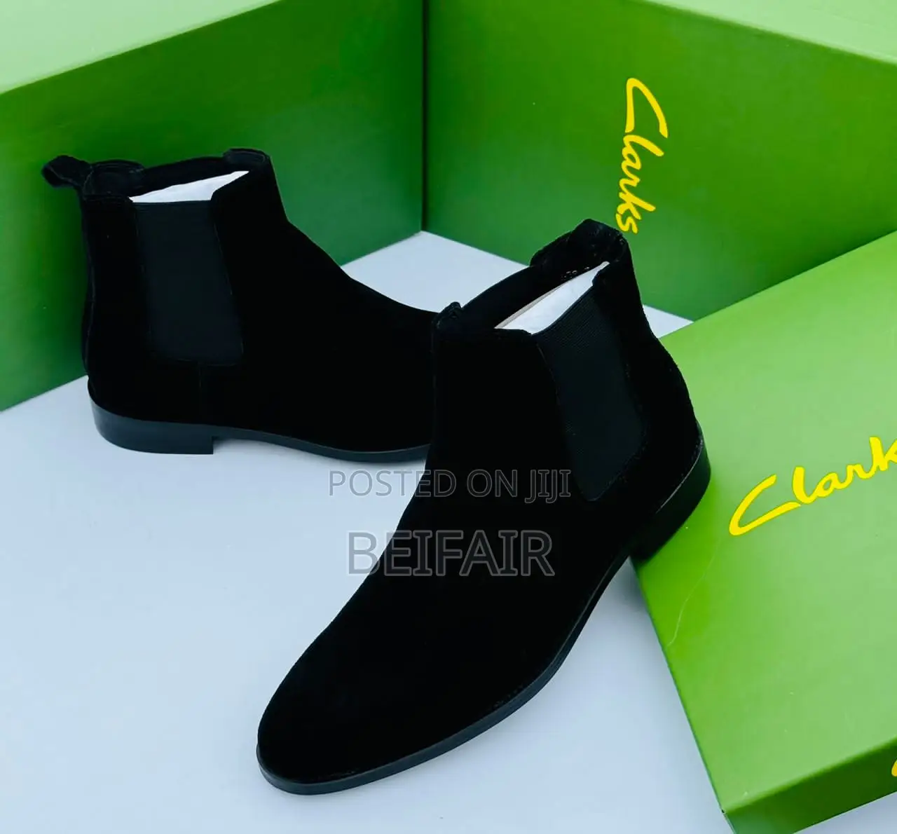 Original Leather Clarks Boots | Viatu Vya Ngozi Vya Kiume