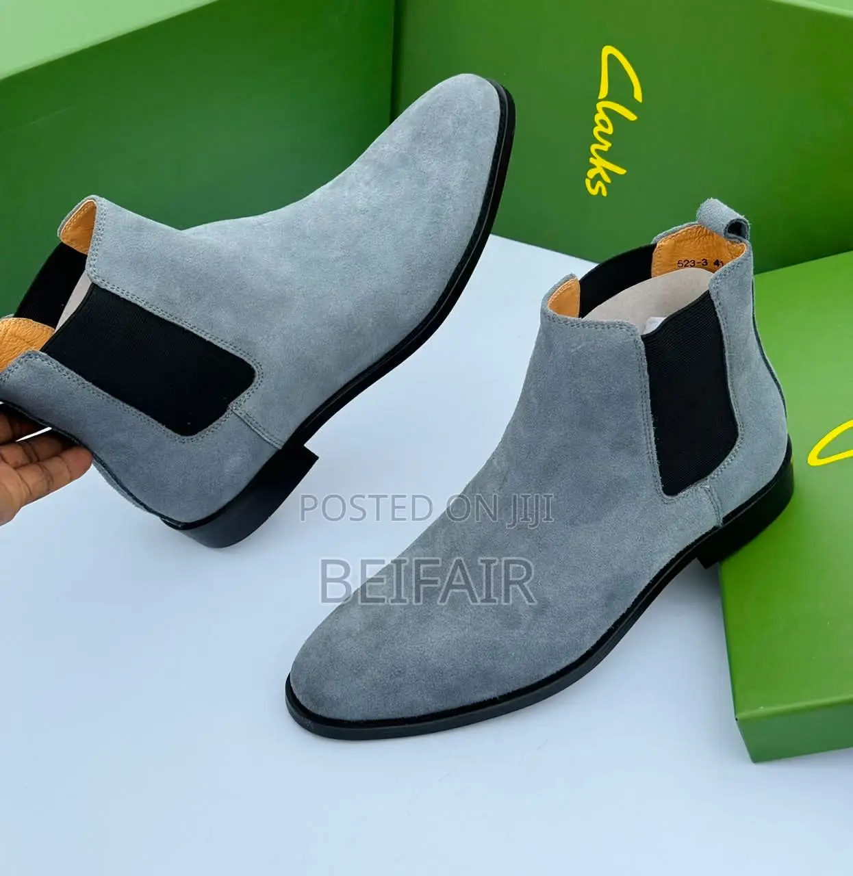 Original Leather Clarks Boots | Viatu Vya Ngozi Vya Kiume