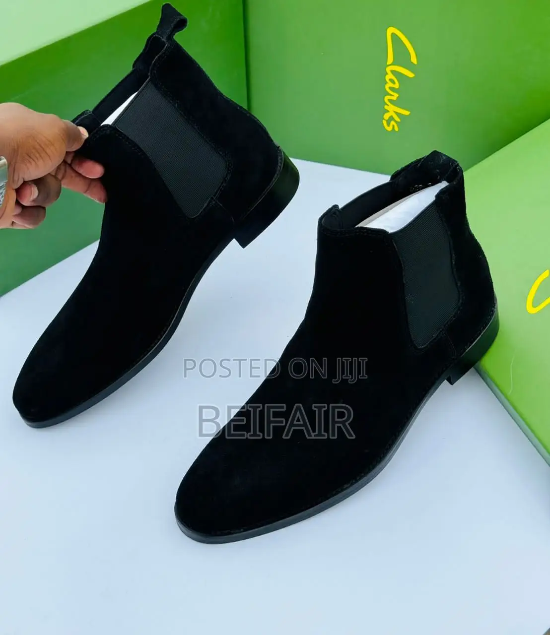 Original Leather Clarks Boots | Viatu Vya Ngozi Vya Kiume