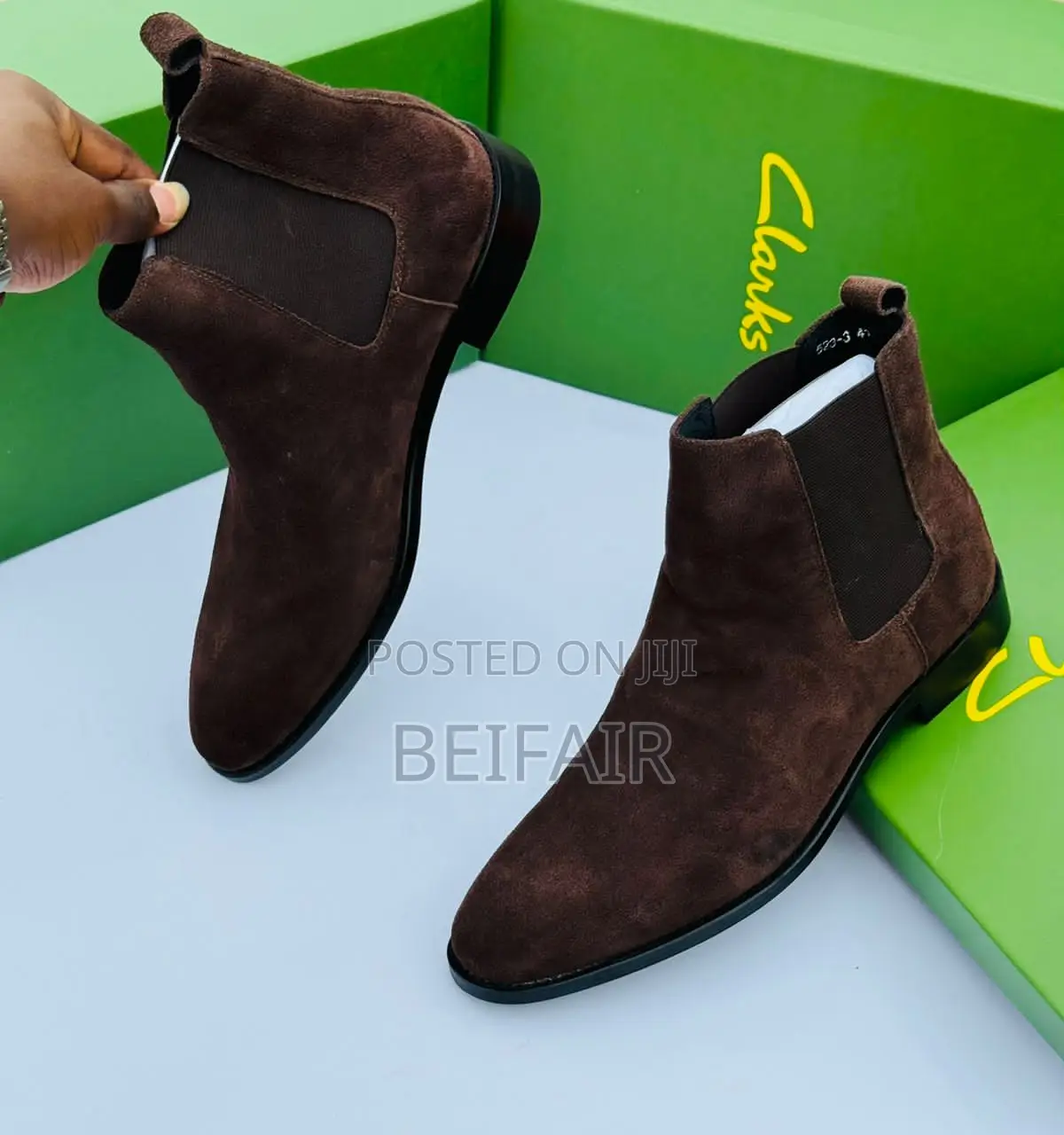 Original Leather Clarks Boots | Viatu Vya Ngozi Vya Kiume