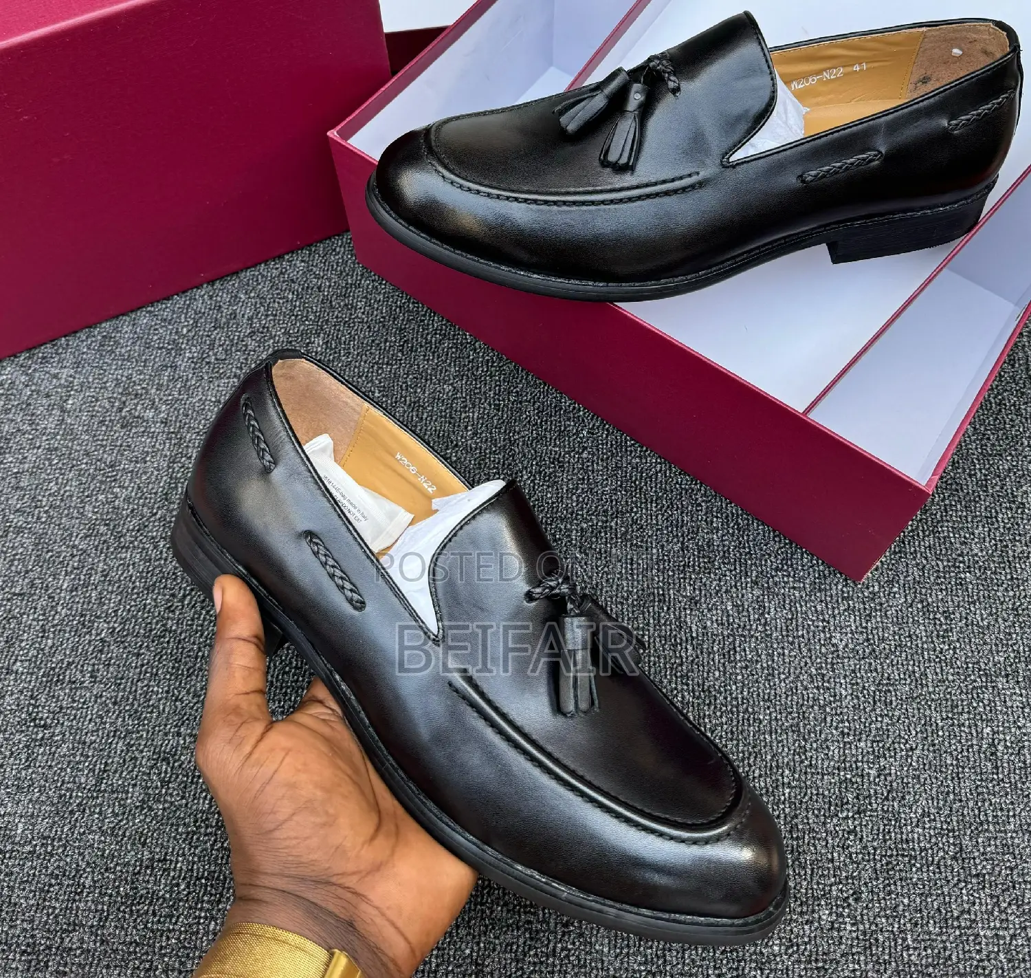 Original Men's Leather Shoes | Viatu Vya Ngozi