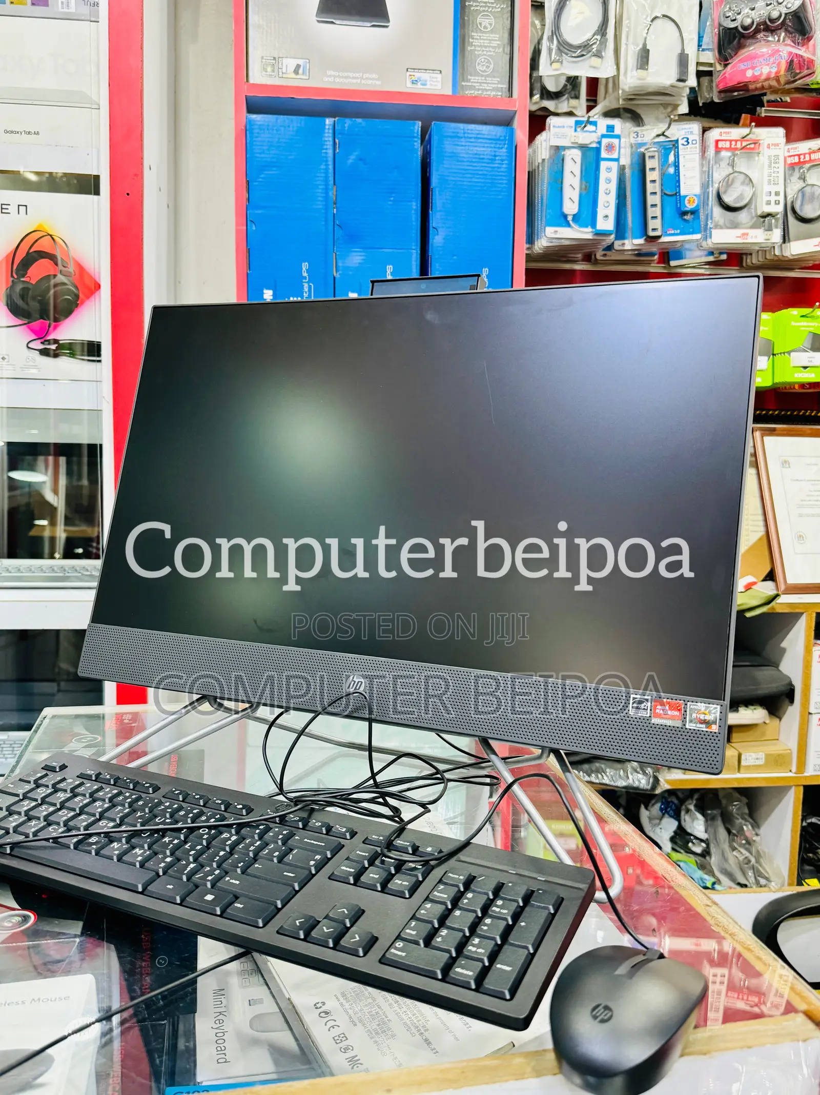 New Desktop Computer HP AiO 24 8GB AMD Ryzen 3 SSD 256GB