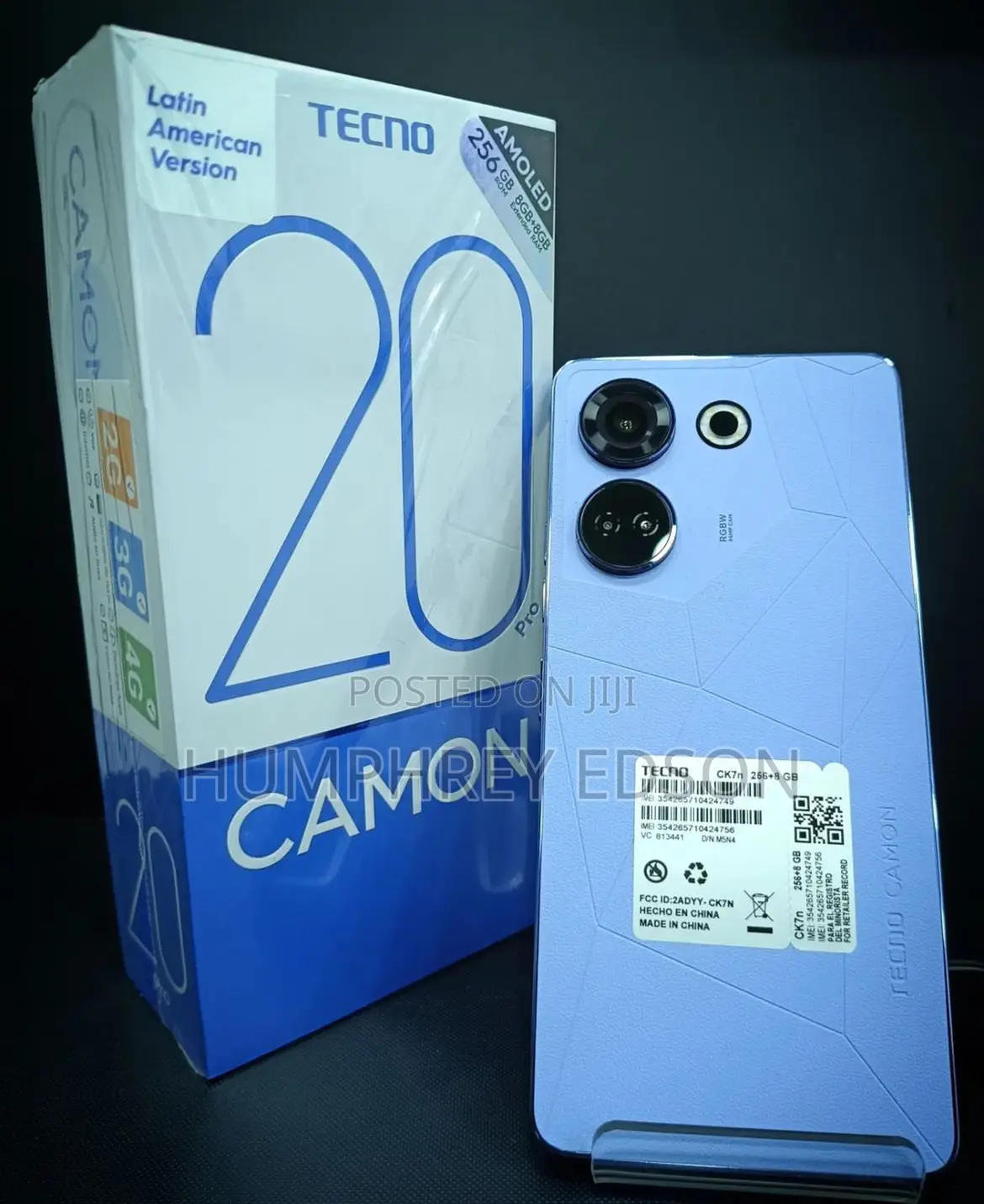 New Tecno Camon 20 Pro 256 GB Blue
