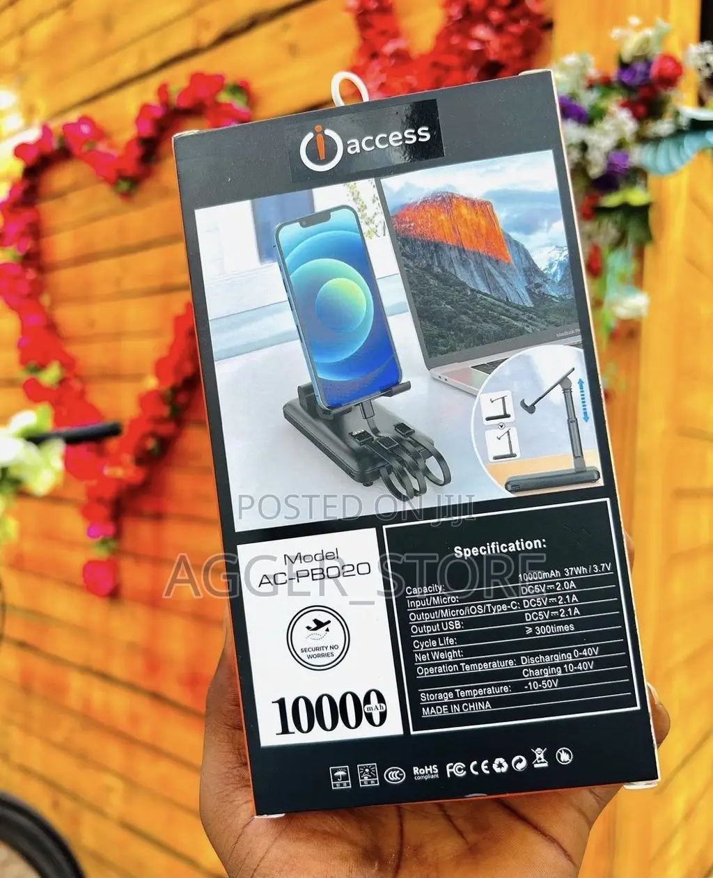 I-Access Powerbank 10,000mah(With Stand)
