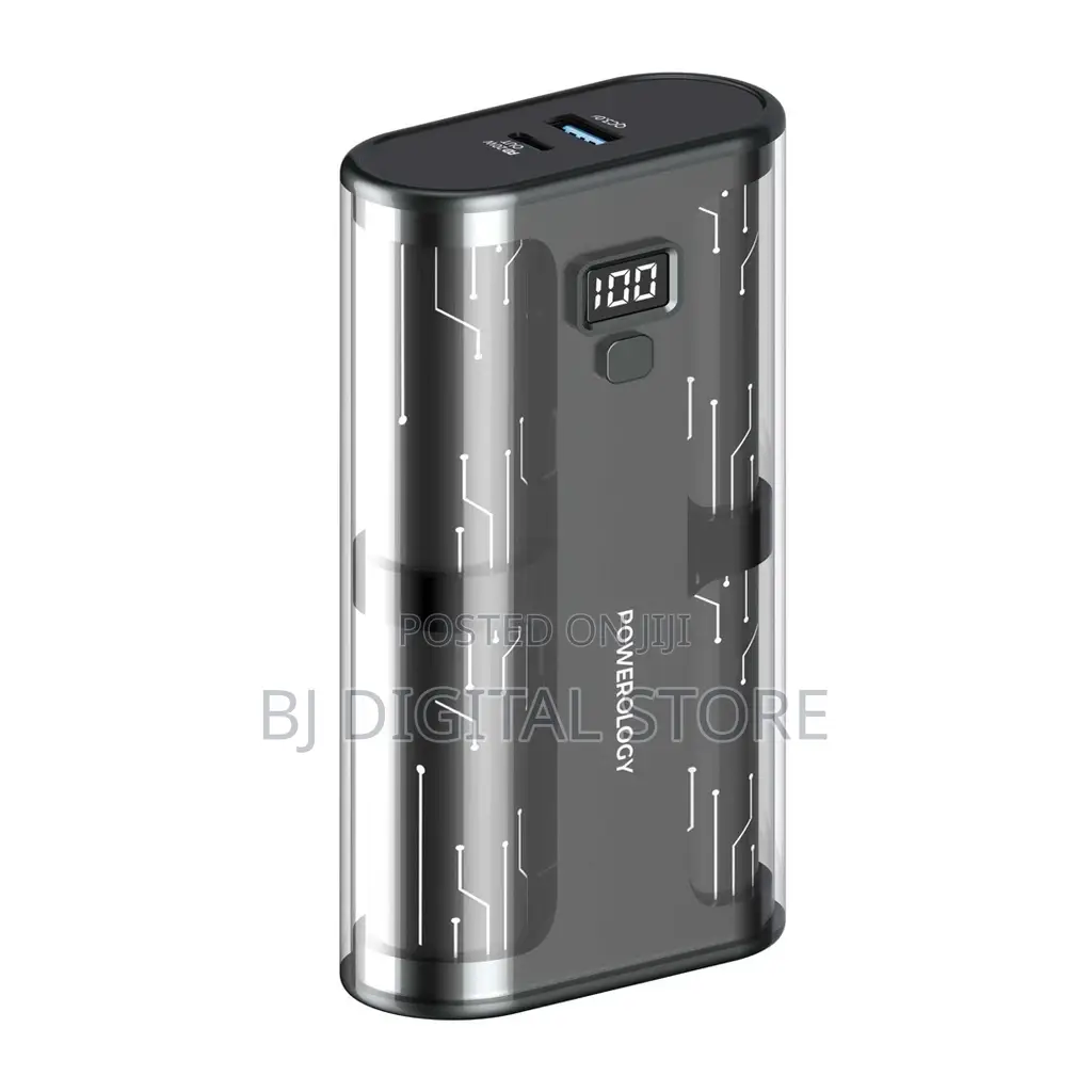 Powerology Crystalline Series Powerbank 20000mah PD 65W - Tr