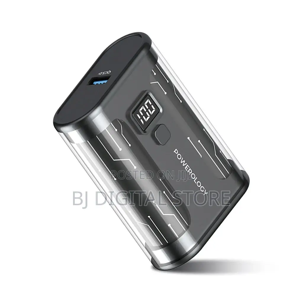 Powerology Crystalline Series Powerbank 20000mah PD 65W - Tr