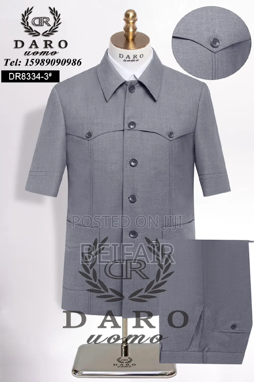 Kaunda Suit High Quality | Men's Suits | Short Sleeves