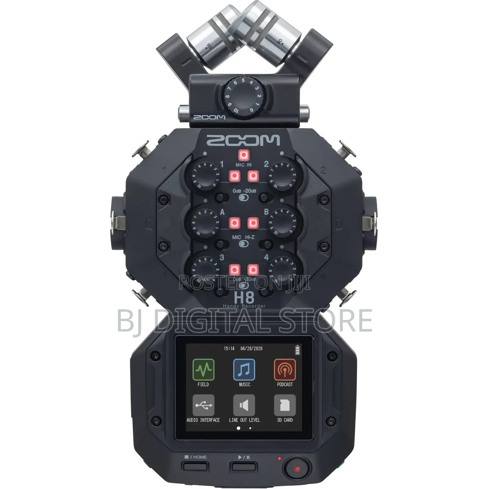 Zoom H8 8-Input / 12-Track Portable Handy Recorder