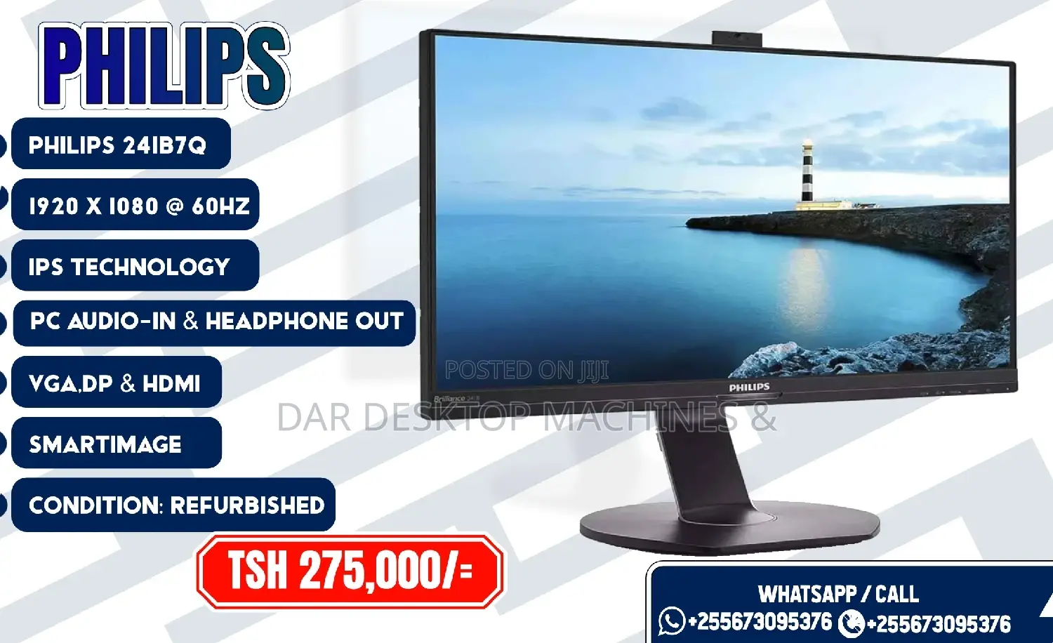 PHILIPS Frameless Monitors "24" Inch