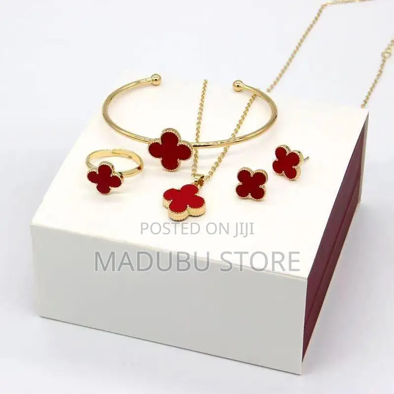 A Set of Chain, Earrings, Bracelet