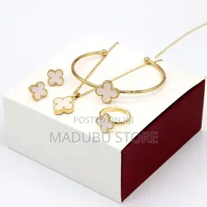 A Set of Chain, Earrings, Bracelet