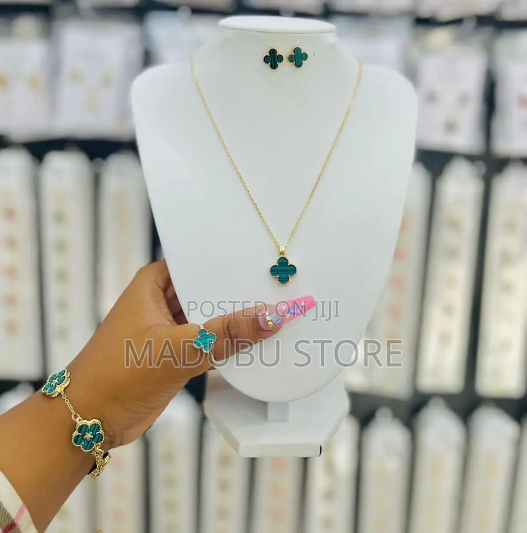 A Set of Chain, Earrings, Bracelet