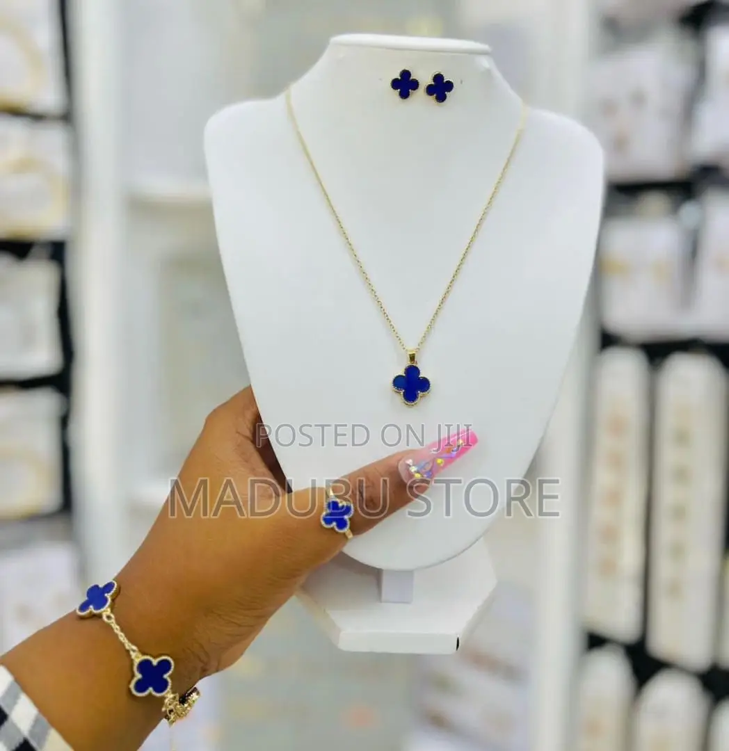 A Set of Chain, Earrings, Bracelet