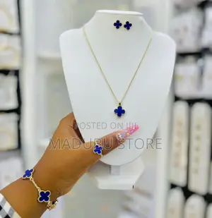 A Set of Chain, Earrings, Bracelet