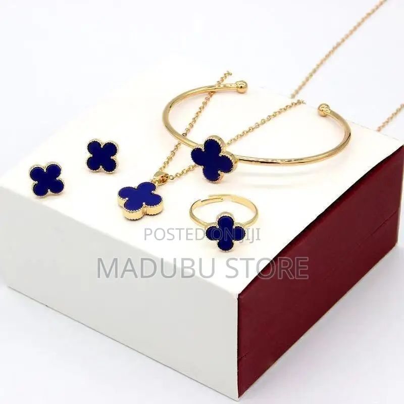 A Set of Chain, Earrings, Bracelet