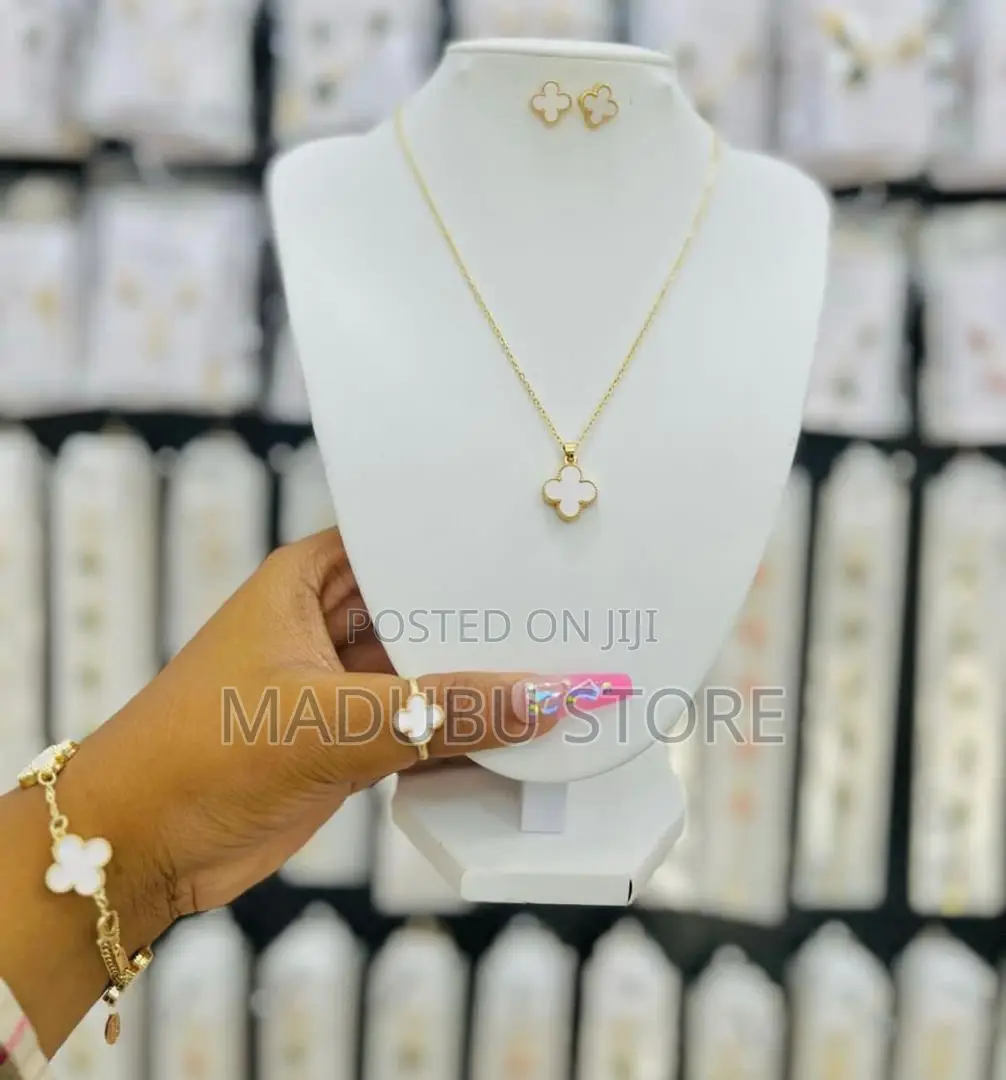 A Set of Chain, Earrings, Bracelet