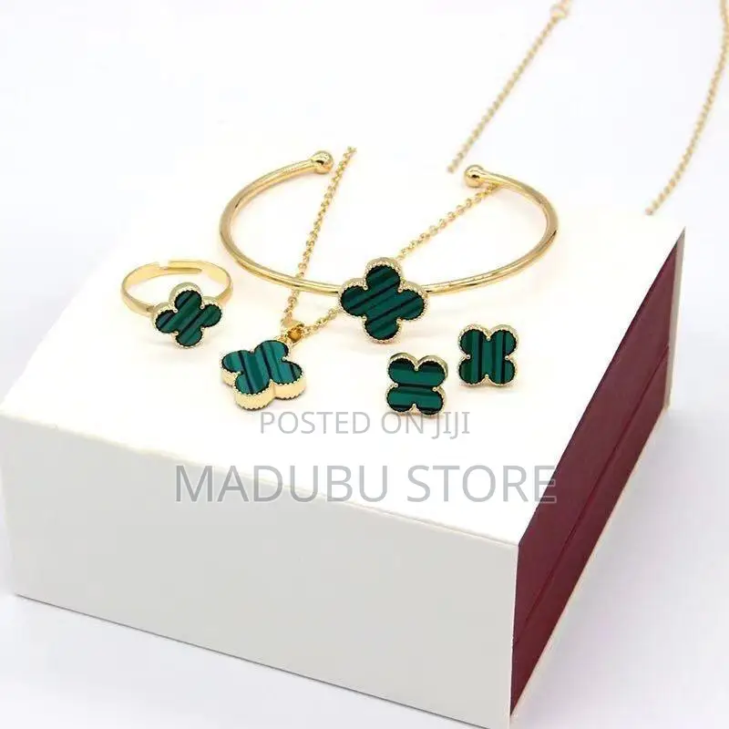 A Set of Chain, Earrings, Bracelet