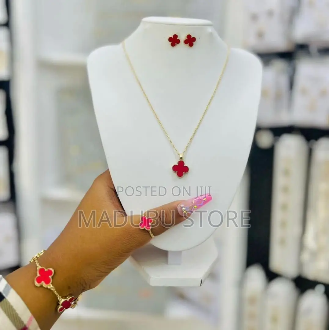 A Set of Chain, Earrings, Bracelet