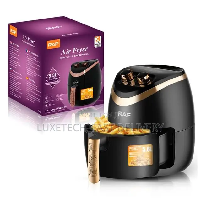 Raf High Quality Air Fryer 5.8 Litres