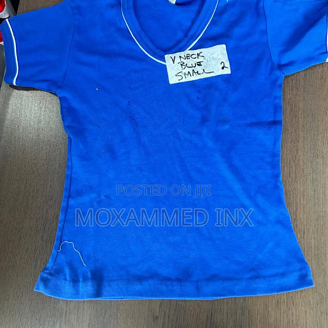 V-Neck Blue Small Shirt