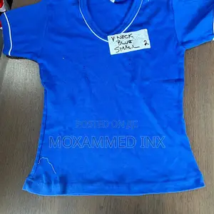 V-Neck Blue Small Shirt