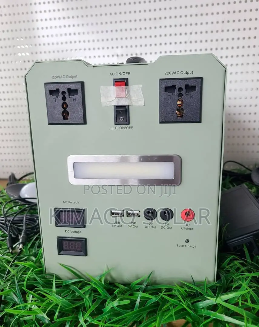 Mtambo Solar 500W Unapata Taa 4 Na Panel Yake Unawasha TV