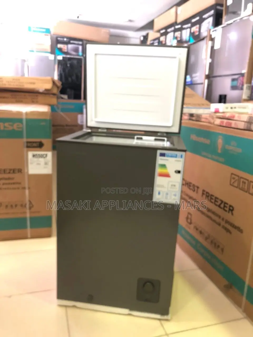 New Hisense 100 Liter Chest Freezer H125cfs Silver / Grey