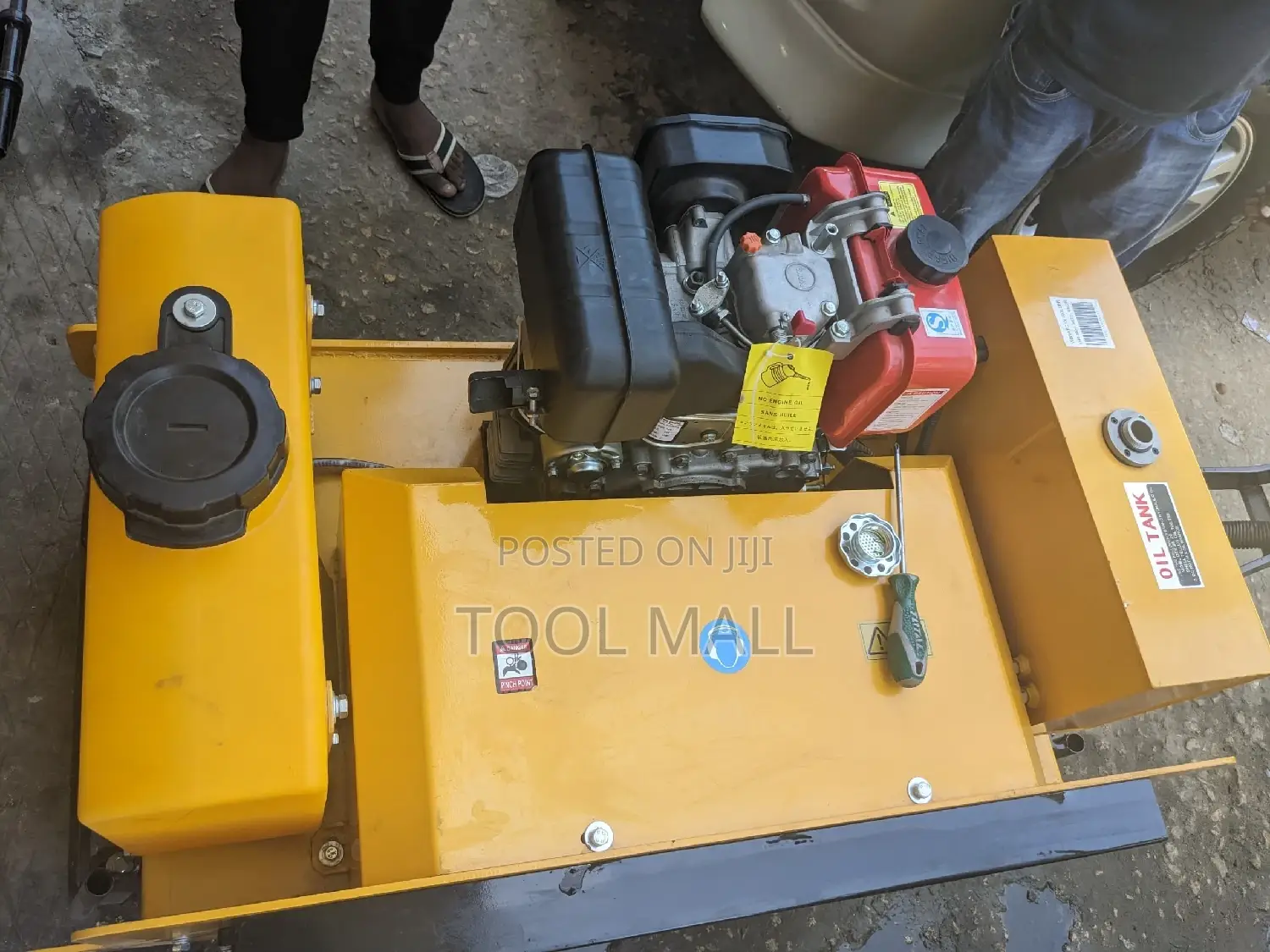 Diesel Pedestrian Roller Double Roll
