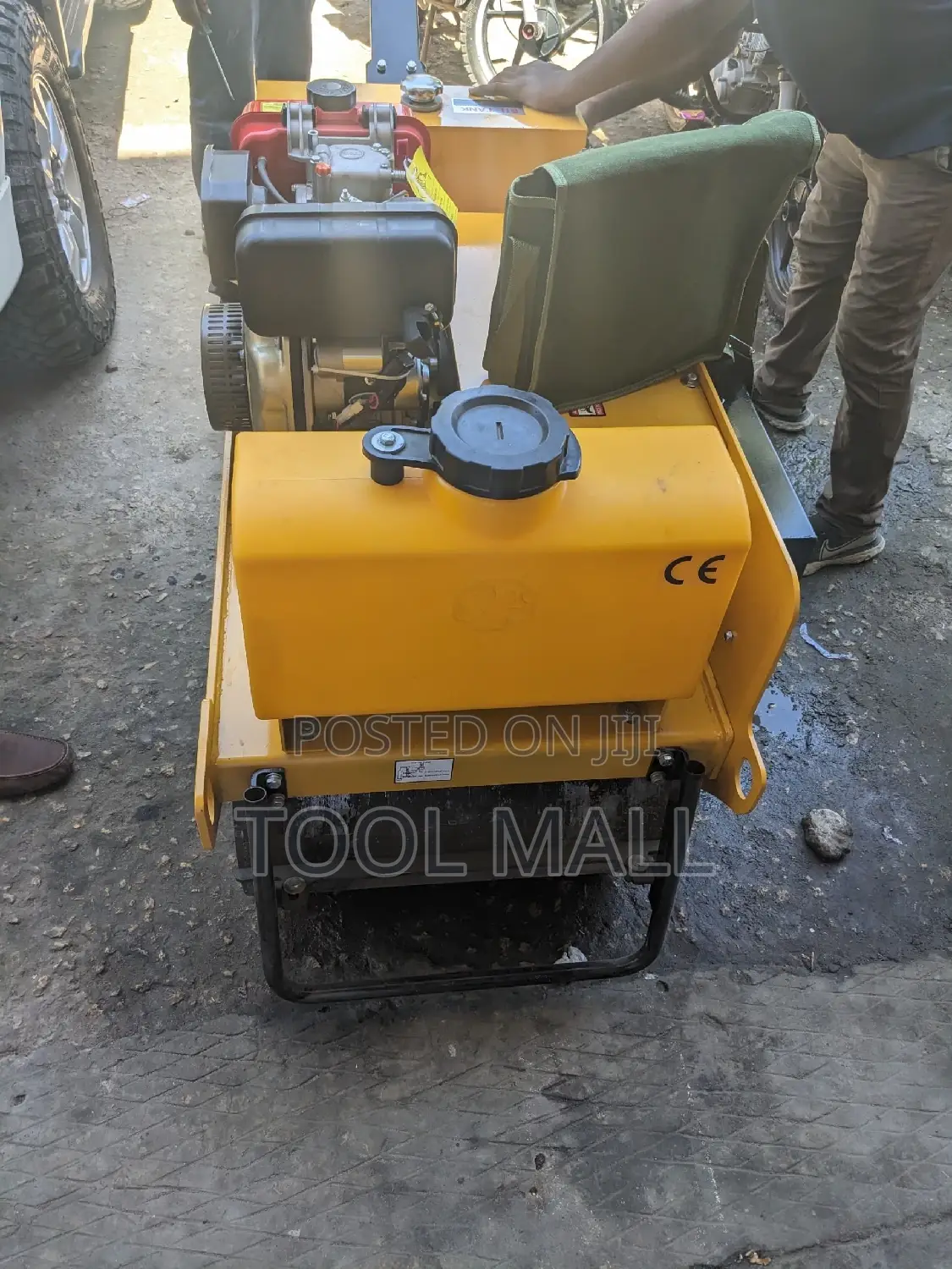 Diesel Pedestrian Roller Double Roll