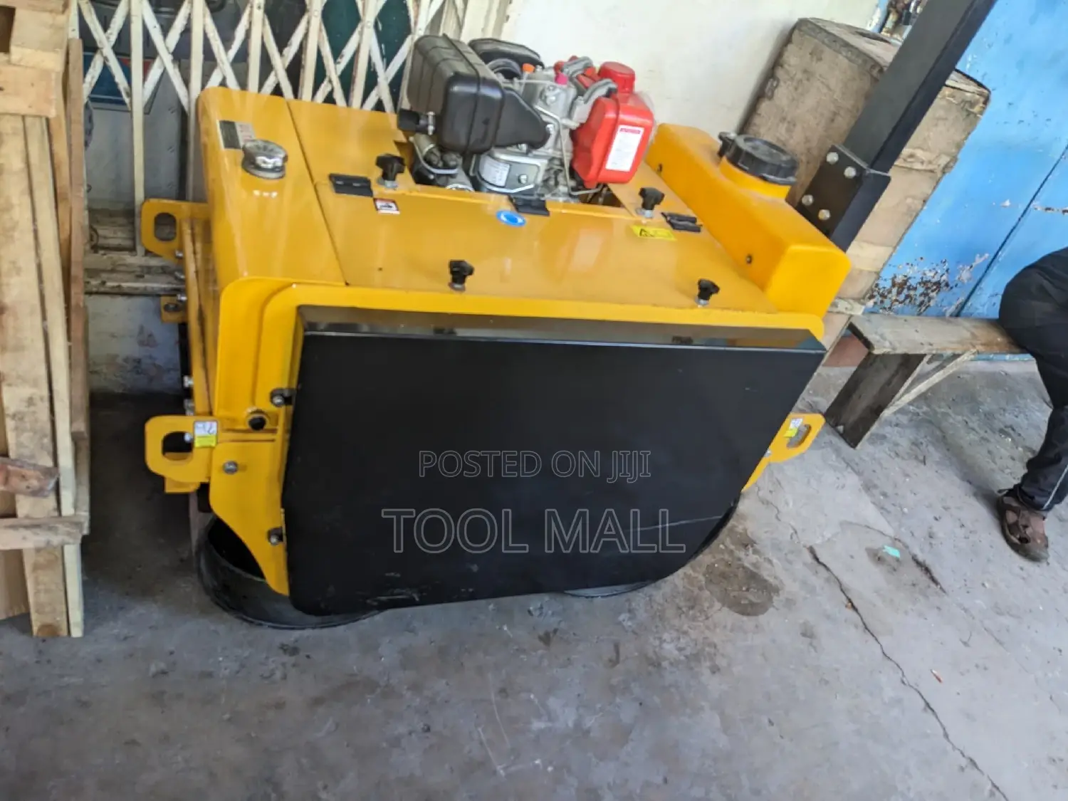 Diesel Pedestrian Roller Double Roll
